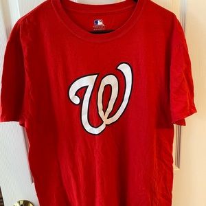 MLB Washington Nationals Large Red shirt